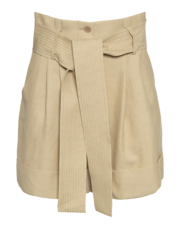 шорты P.A.R.O.S.H. пиджак женский с поясом mist plus size р 56 бежевый