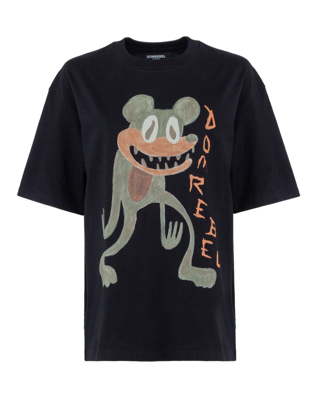 футболка Dom Rebel RATTER черный+принт l, размер l, цвет черный+принт