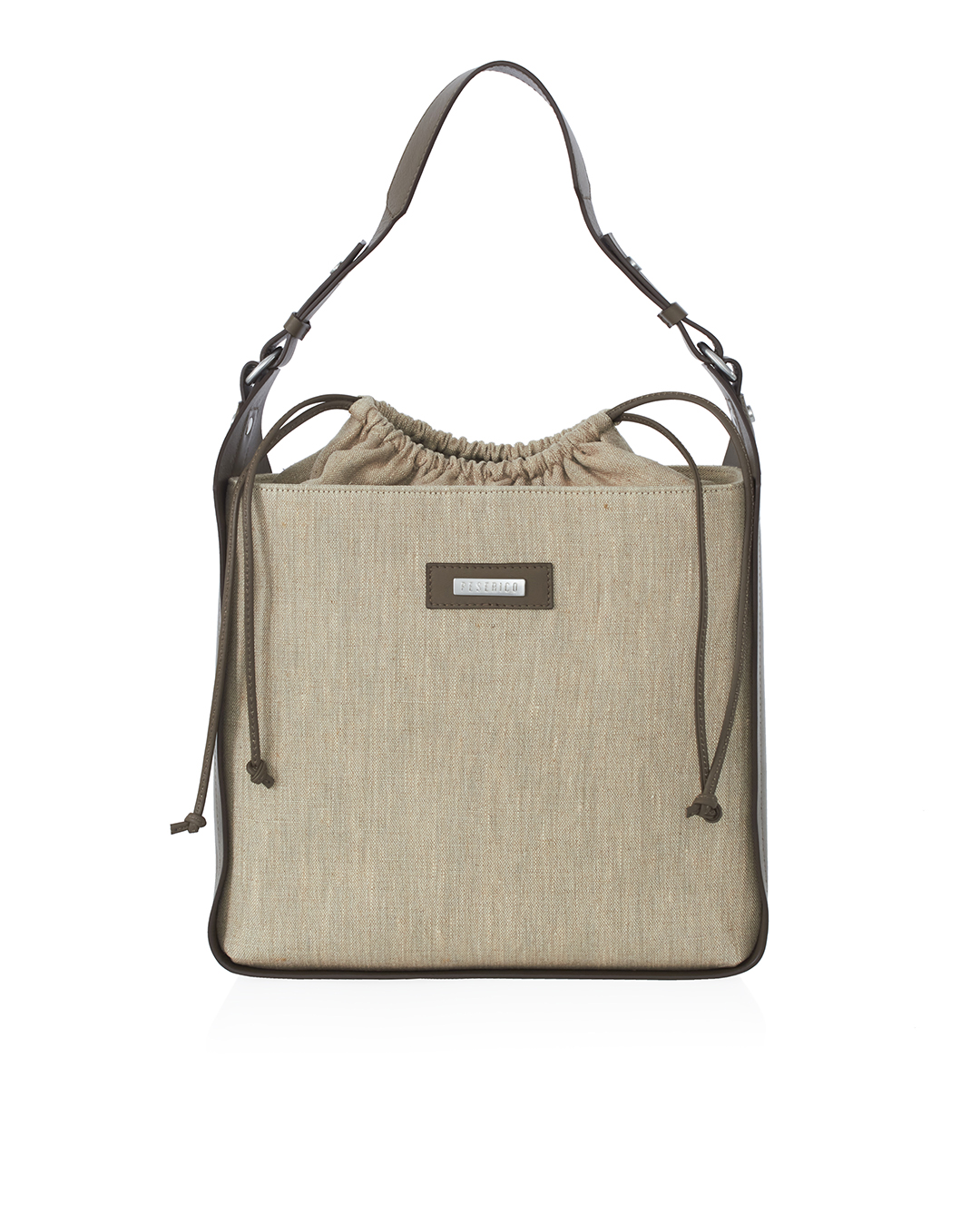 сумка Peserico S38266C0 коричневый+бежевый UNI, размер UNI, цвет коричневый+бежевый