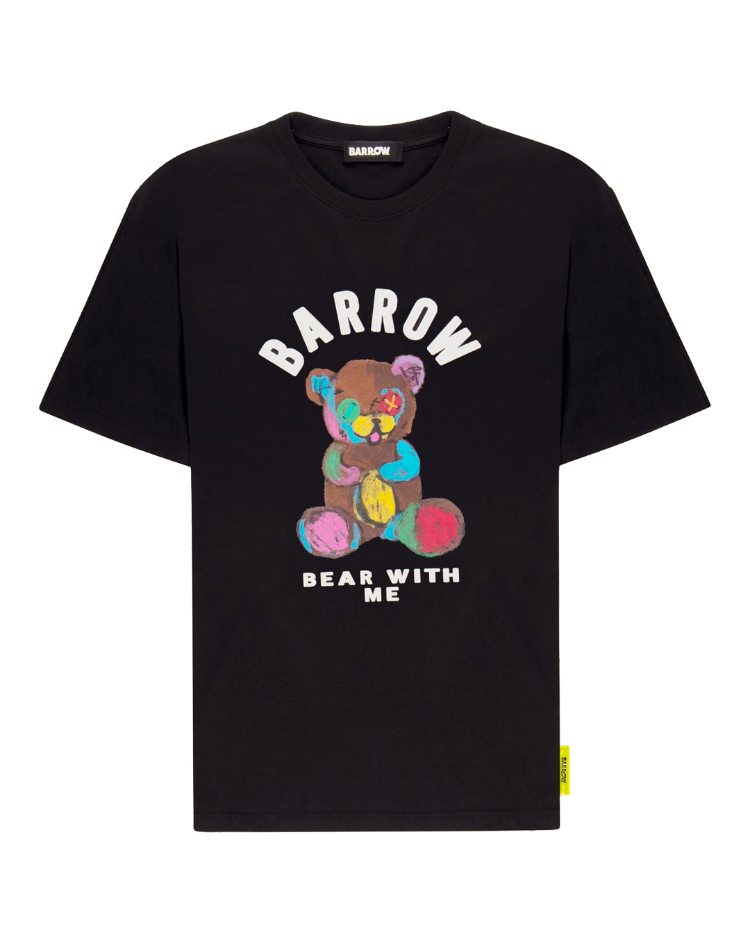 футболка BARROW S4BWMATH040 черный+принт l, размер l, цвет черный+принт