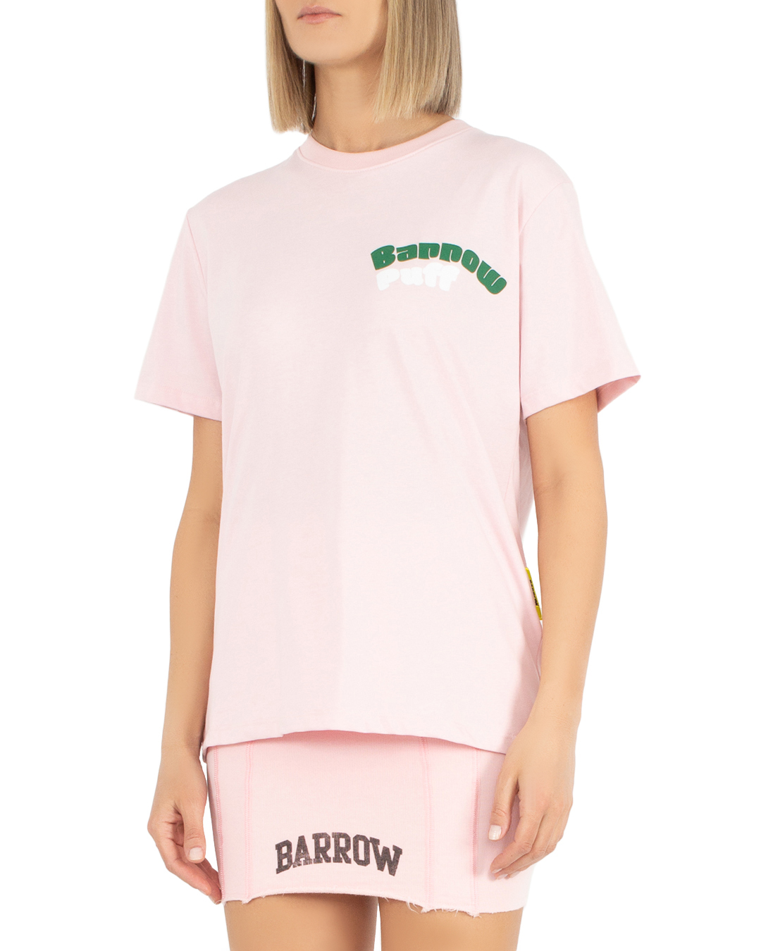 футболка BARROW S4BWMATH125 розовый+принт m, размер m, цвет розовый+принт S4BWMATH125 розовый+принт m - фото 3