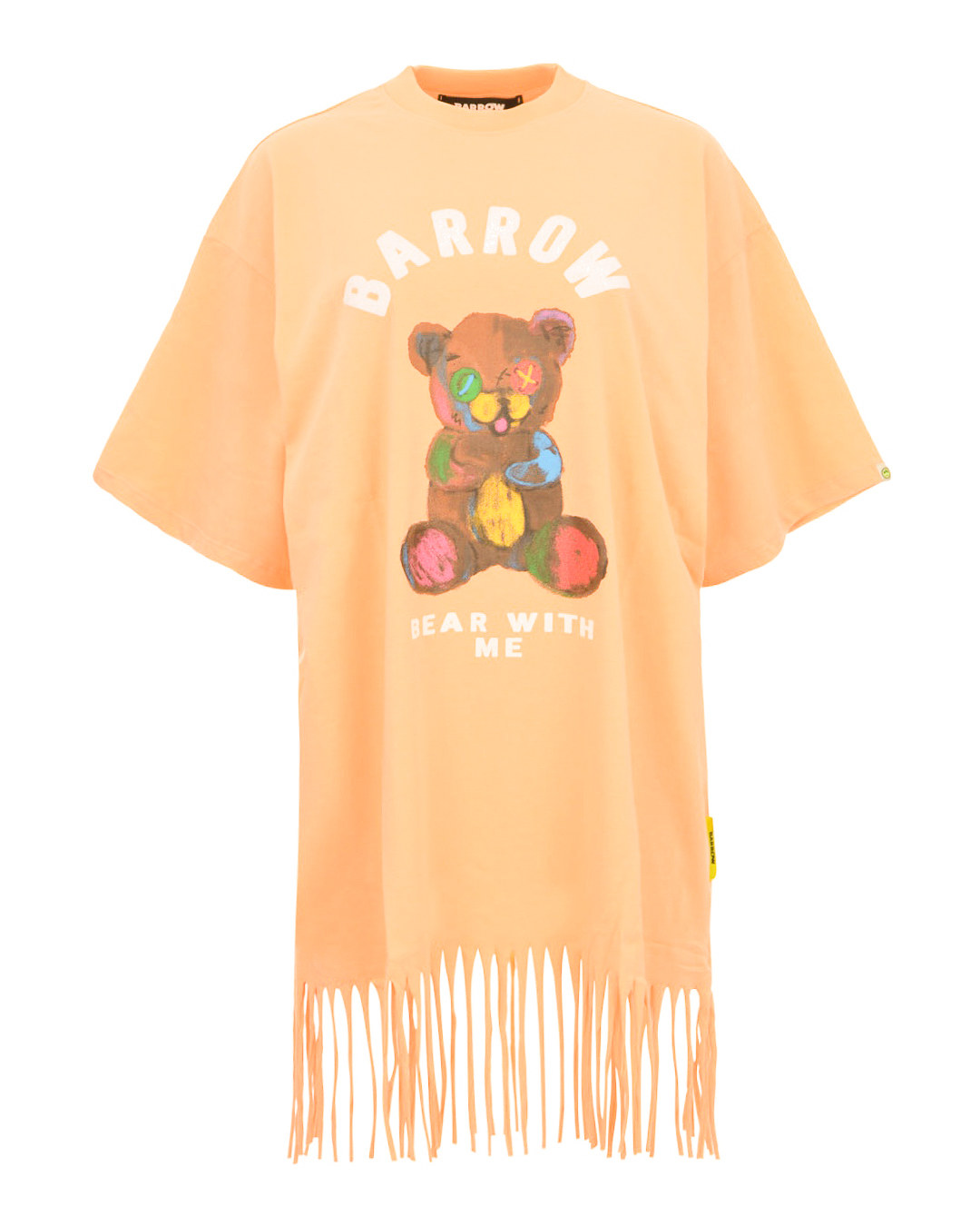 платье BARROW S4BWWODR100 оранжевый+принт l, размер l, цвет оранжевый+принт