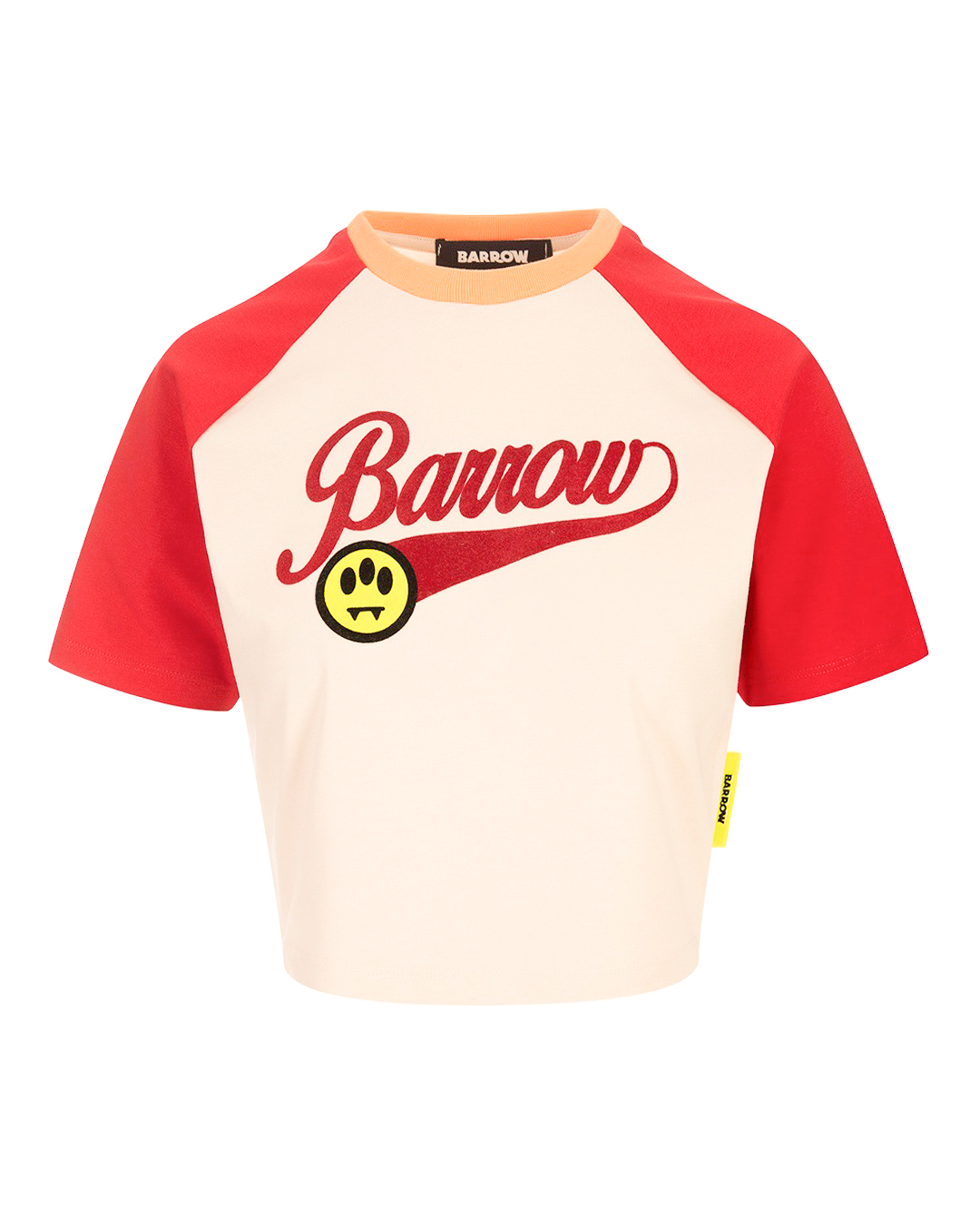 футболка BARROW S4BWWOTH107 красный+бежевый l, размер l, цвет красный+бежевый