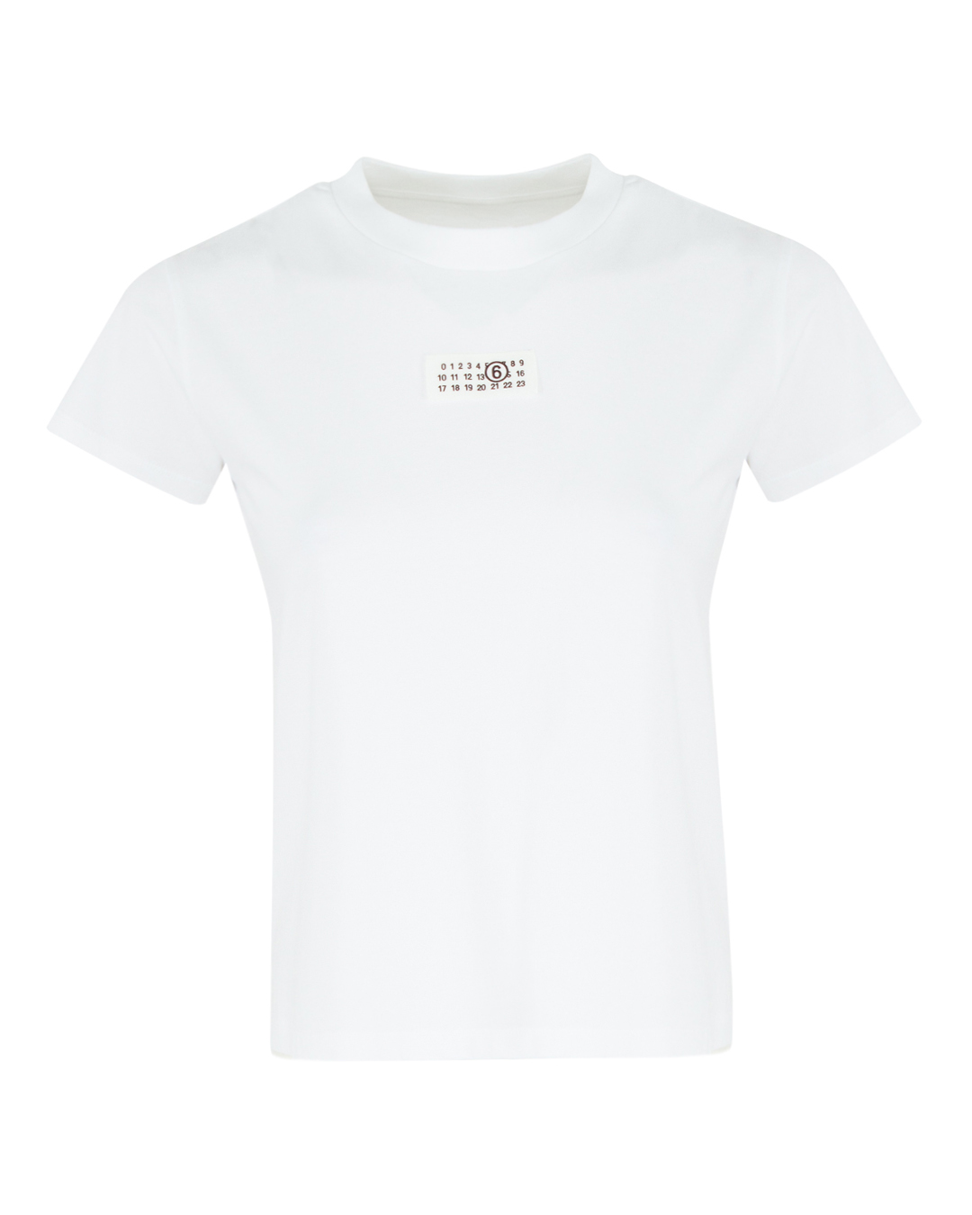 хлопковая футболка MM6 Maison Margiela S52GC0312 белый s, размер s