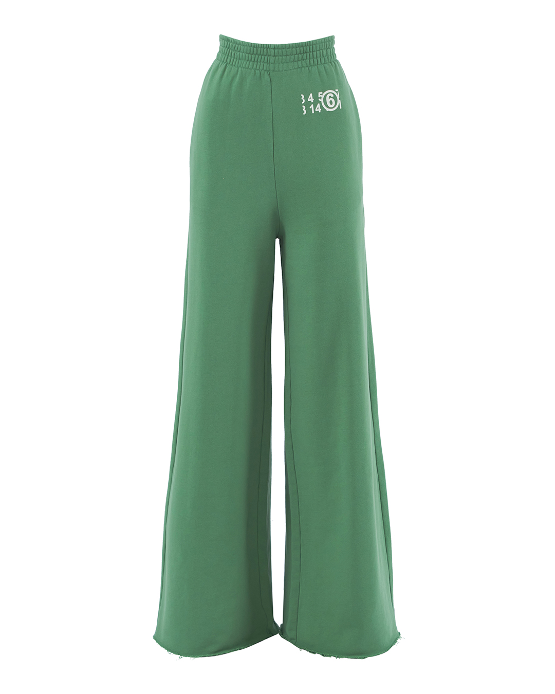 брюки MM6 Maison Margiela S52KA0392 зеленый+принт l, размер l, цвет зеленый+принт S52KA0392 зеленый+принт l - фото 1