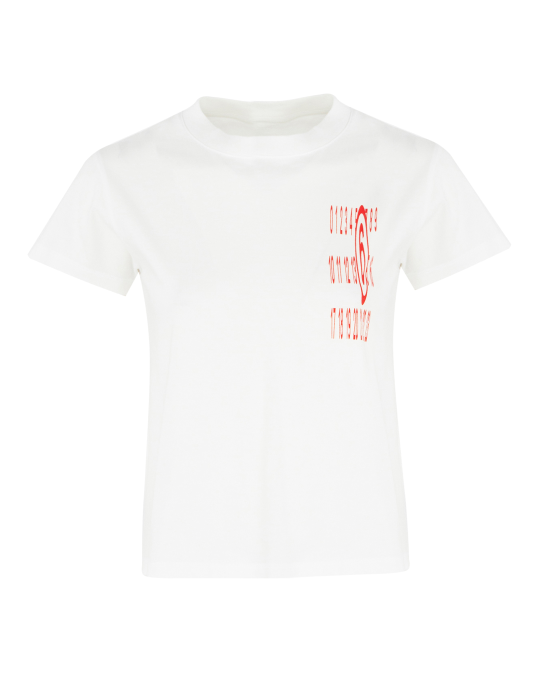 футболка MM6 Maison Margiela S62GD0185 белый+принт m, размер m, цвет белый+принт