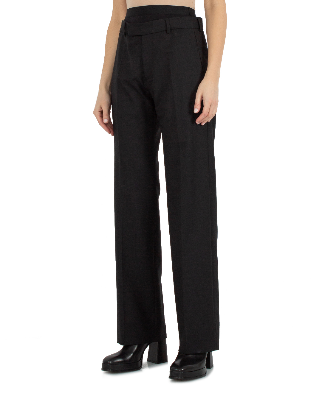 костюмные брюки MM6 Maison Margiela S62KB0170 черный 40, размер 40 - фото 3
