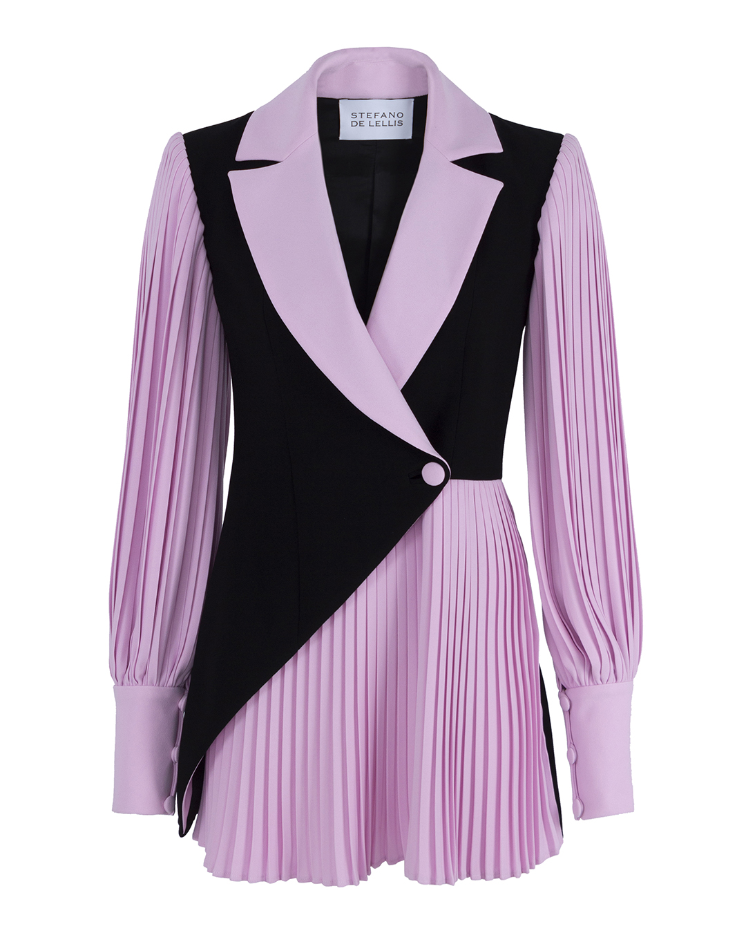платье мини Stefano De Lellis SARA черный+розовый 40, размер 40, цвет черный+розовый SARA черный+розовый 40 - фото 1