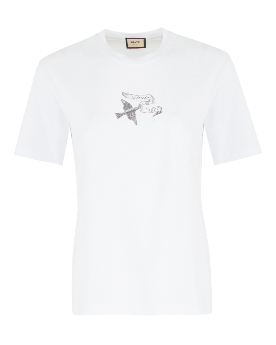 футболка Shatu SH3424_Т210/1 белый+принт l, размер l, цвет белый+принт