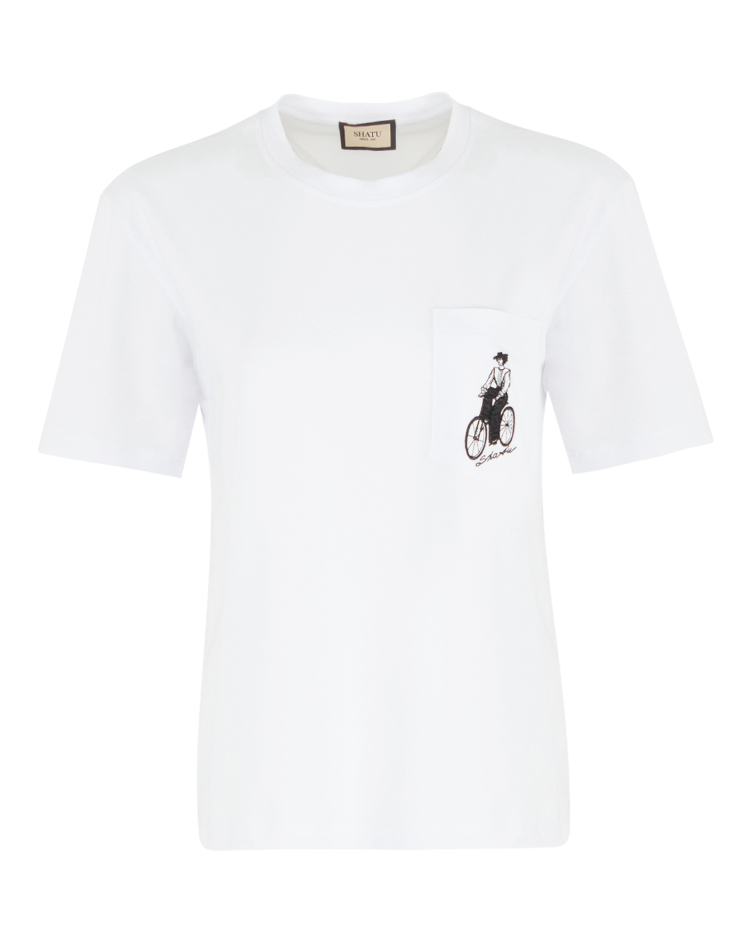 футболка Shatu SH3424_Т210/3 белый+принт l, размер l, цвет белый+принт