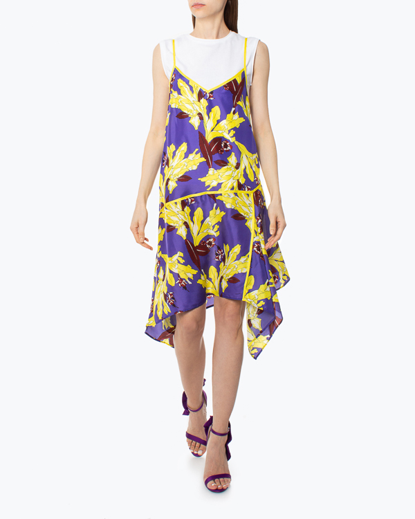 платье P.A.R.O.S.H. SINDY722476 фиолетовый+желтый l, размер l, цвет фиолетовый+желтый SINDY722476 фиолетовый+желтый l - фото 2