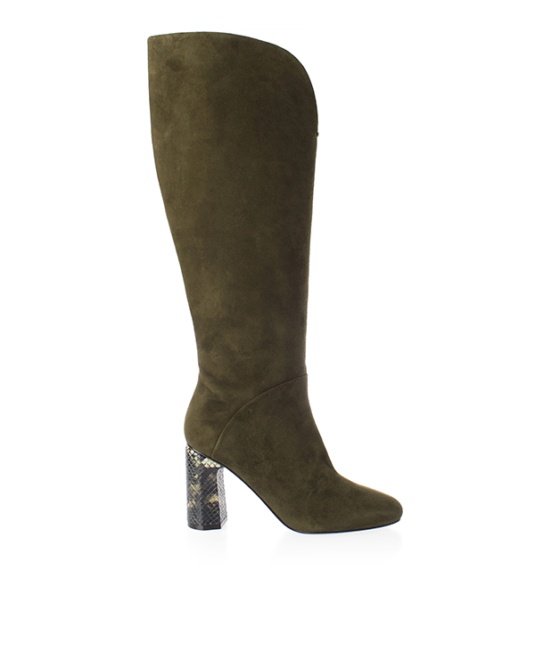 Sigerson Morrison из натуральной замши на каблуке артикул SMBARRETTA марки Sigerson Morrison купить за 9000 руб.