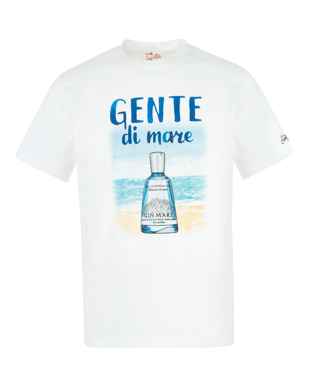 MC2 Saint Barth с принтом  артикул STBM TSHIRTGIN MARE GENTE марки MC2 Saint Barth купить за 9900 руб.