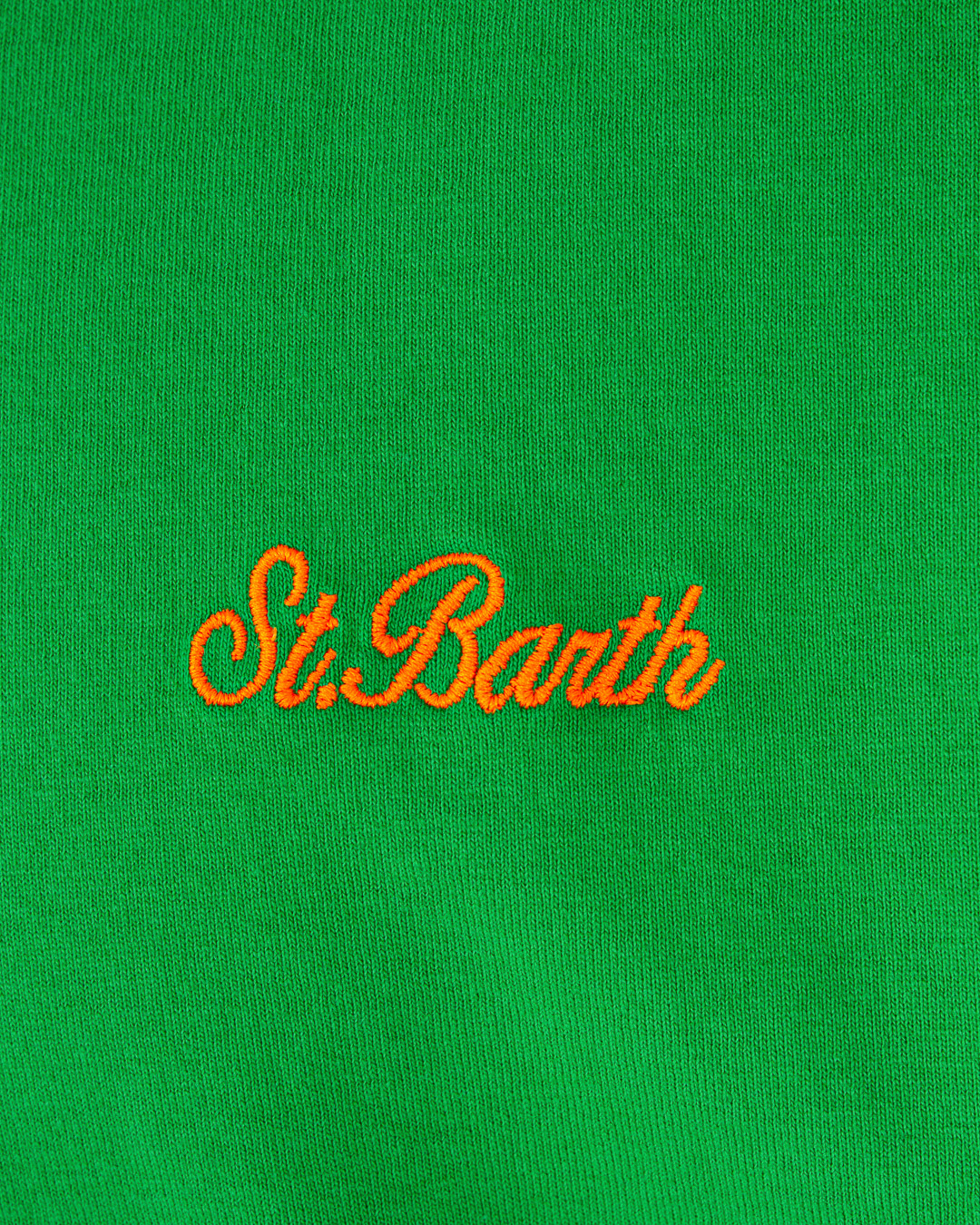 футболка MC2 Saint Barth STBM TSHIRT SB PALM 57 зеленый+оранжевый l, размер l, цвет зеленый+оранжевый STBM TSHIRT SB PALM 57 зеленый+оранжевый l - фото 2