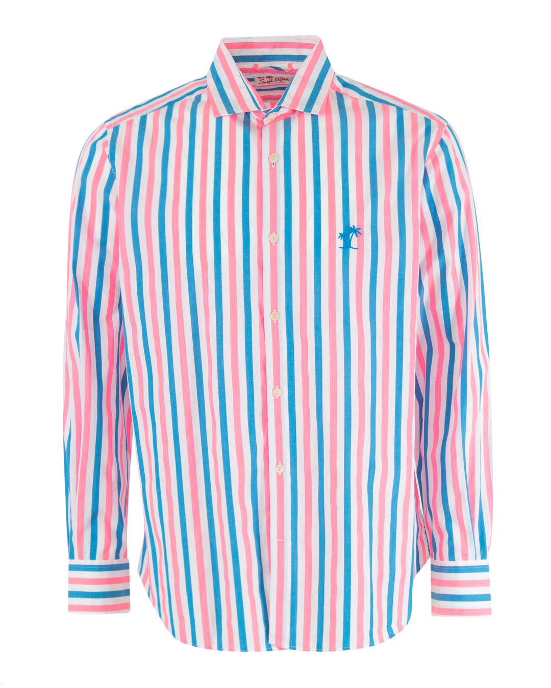рубашка MC2 Saint Barth STB - PAMPLONA.2 белый+розовый+голубой xl, размер xl, цвет белый+розовый+голубой