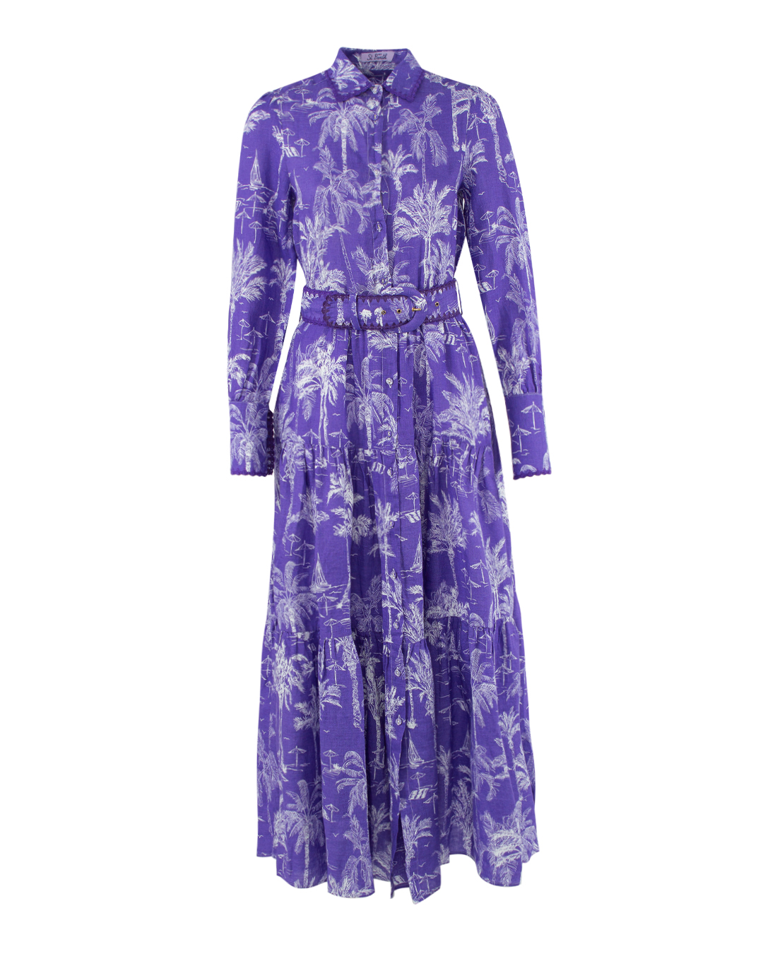 платье MC2 Saint Barth STBWMARBELLA BEACH 2401 фиолетовый+белый l, размер l, цвет фиолетовый+белый STBWMARBELLA BEACH 2401 фиолетовый+белый l - фото 1