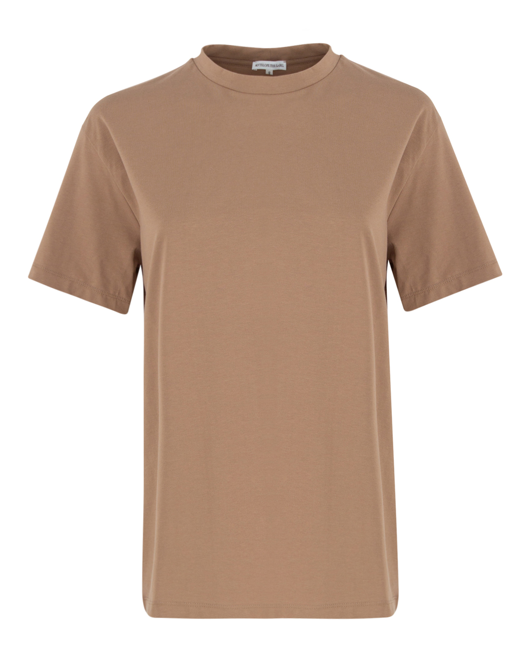 хлопковая футболка ANTELOPE THE LABEL T1.CAMEL коричневый s, размер s