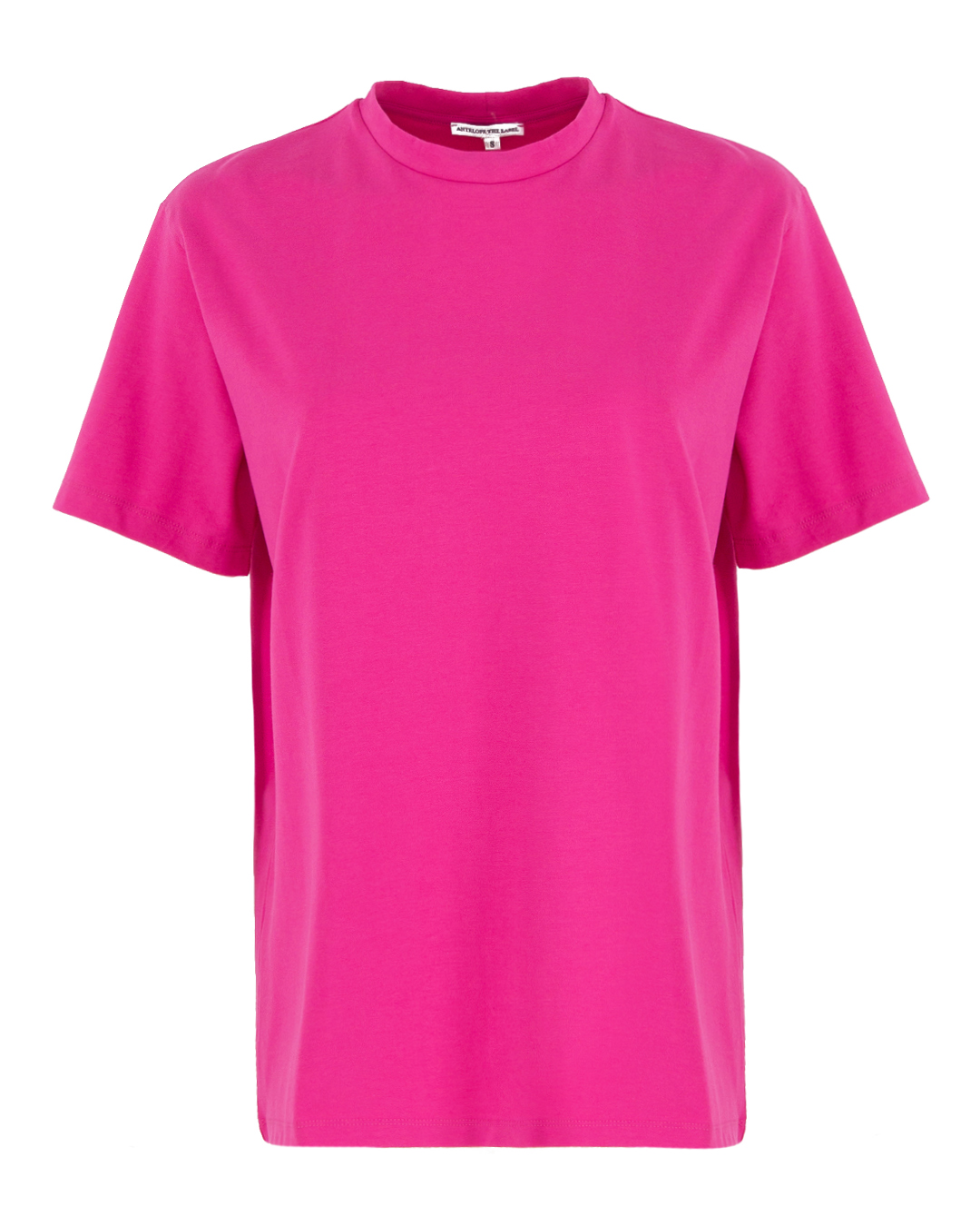 хлопковая футболка ANTELOPE THE LABEL T1.FUCHSIA розовый m, размер m
