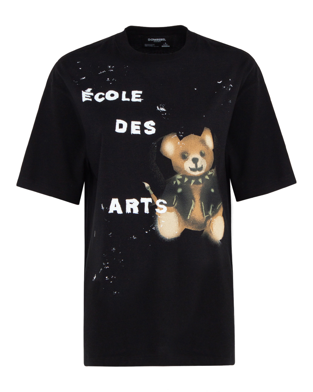 хлопковая футболка Dom Rebel TOOD.SHIRT черный+принт s, размер s, цвет черный+принт
