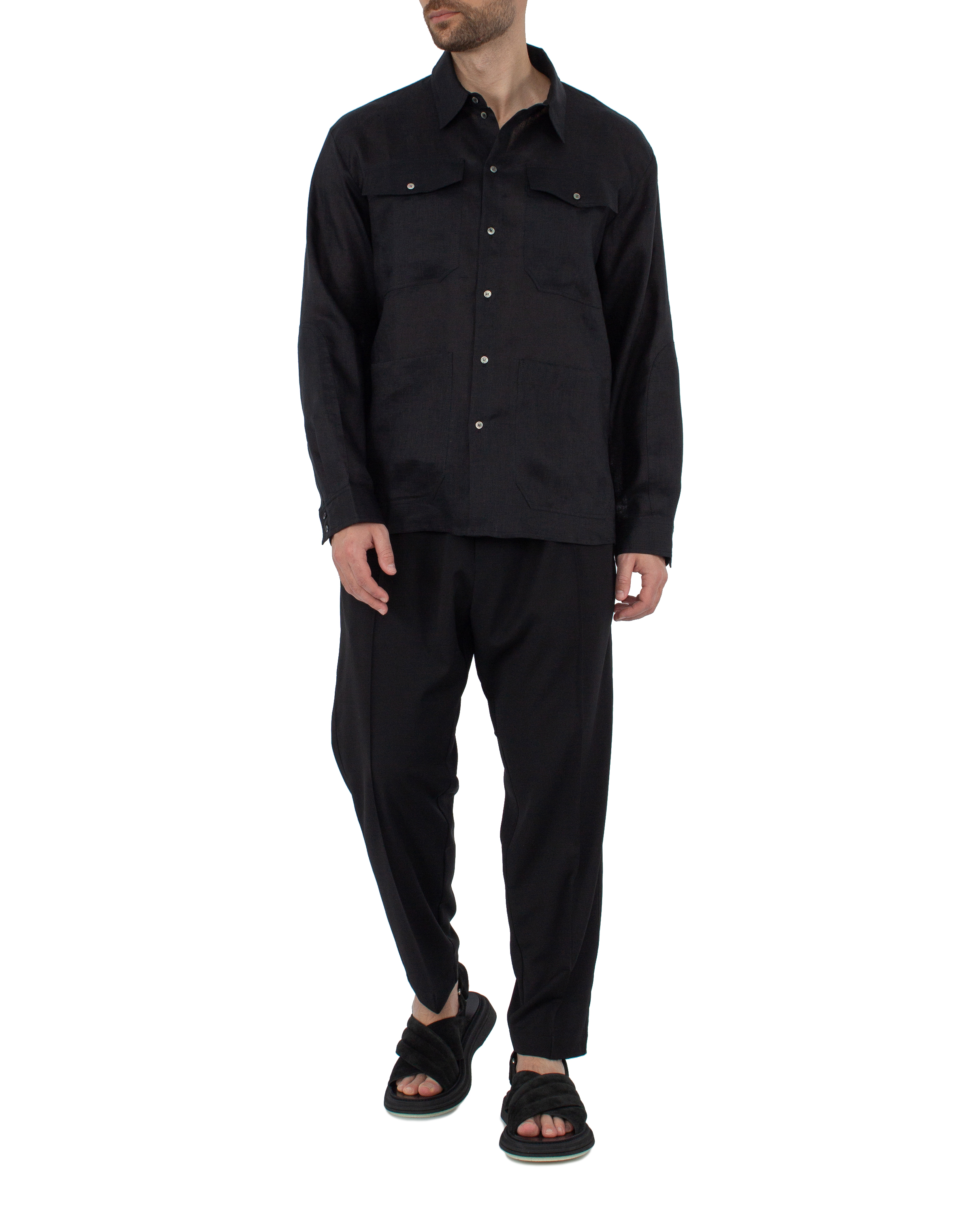 брюки Isabel Benenato UW23S23 черный 52, размер 52 - фото 2