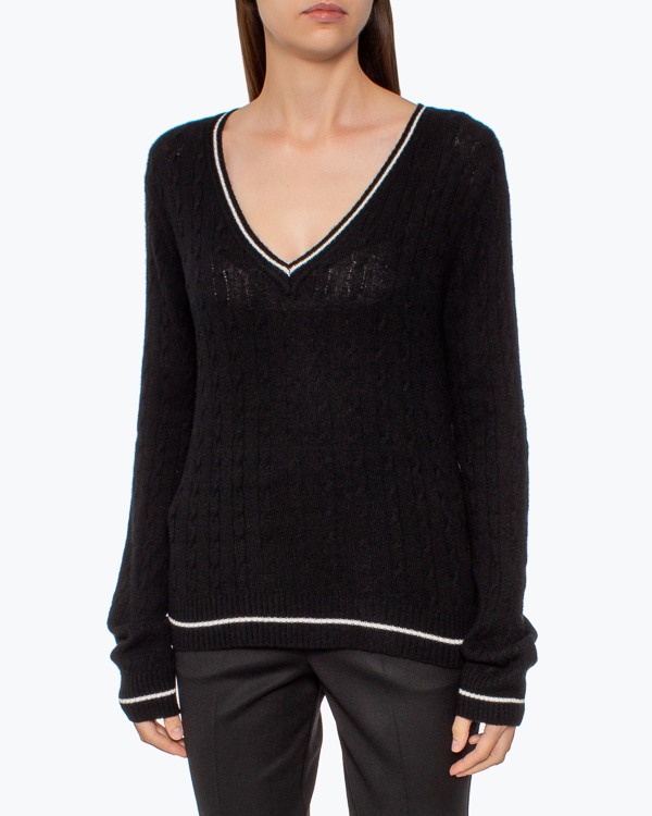 пуловер P.A.R.O.S.H. WANDAD511596 черный+белый xl, размер xl, цвет черный+белый WANDAD511596 черный+белый xl - фото 3