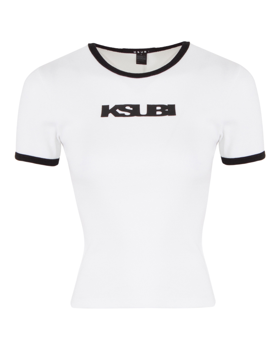 футболка KSUBI WPS24TE004 белый+черный m, размер m, цвет белый+черный