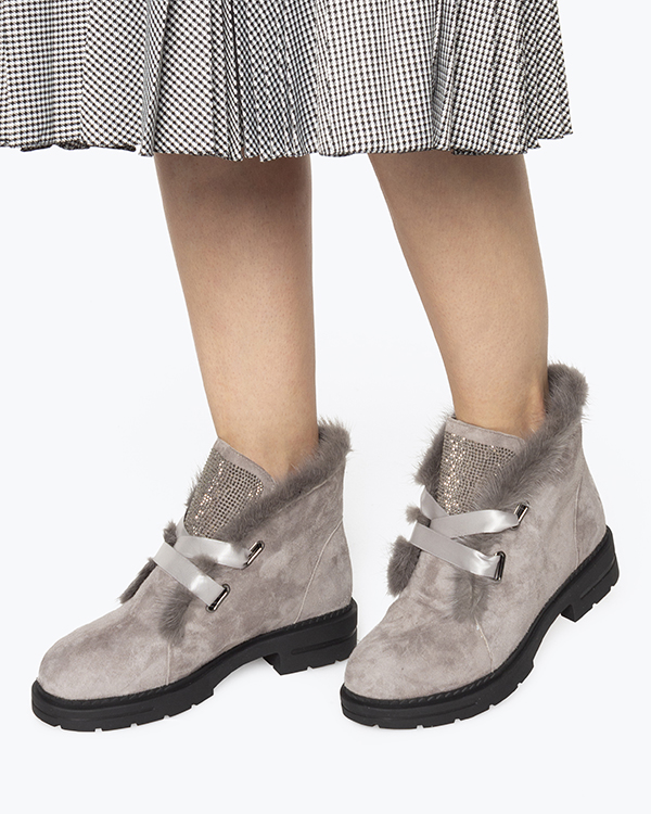 ботинки Just Couture YW18-31 серый 36, размер 36 - фото 2